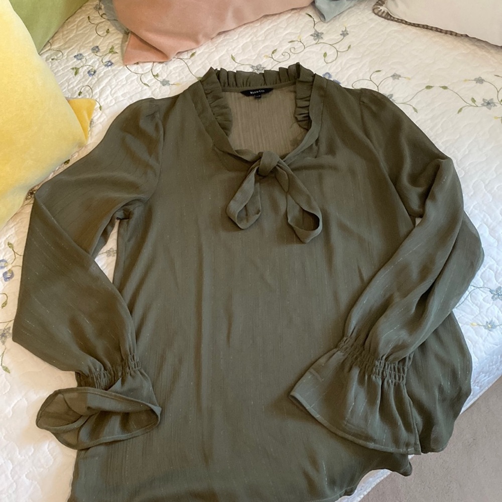 RW & Co shear blouse
